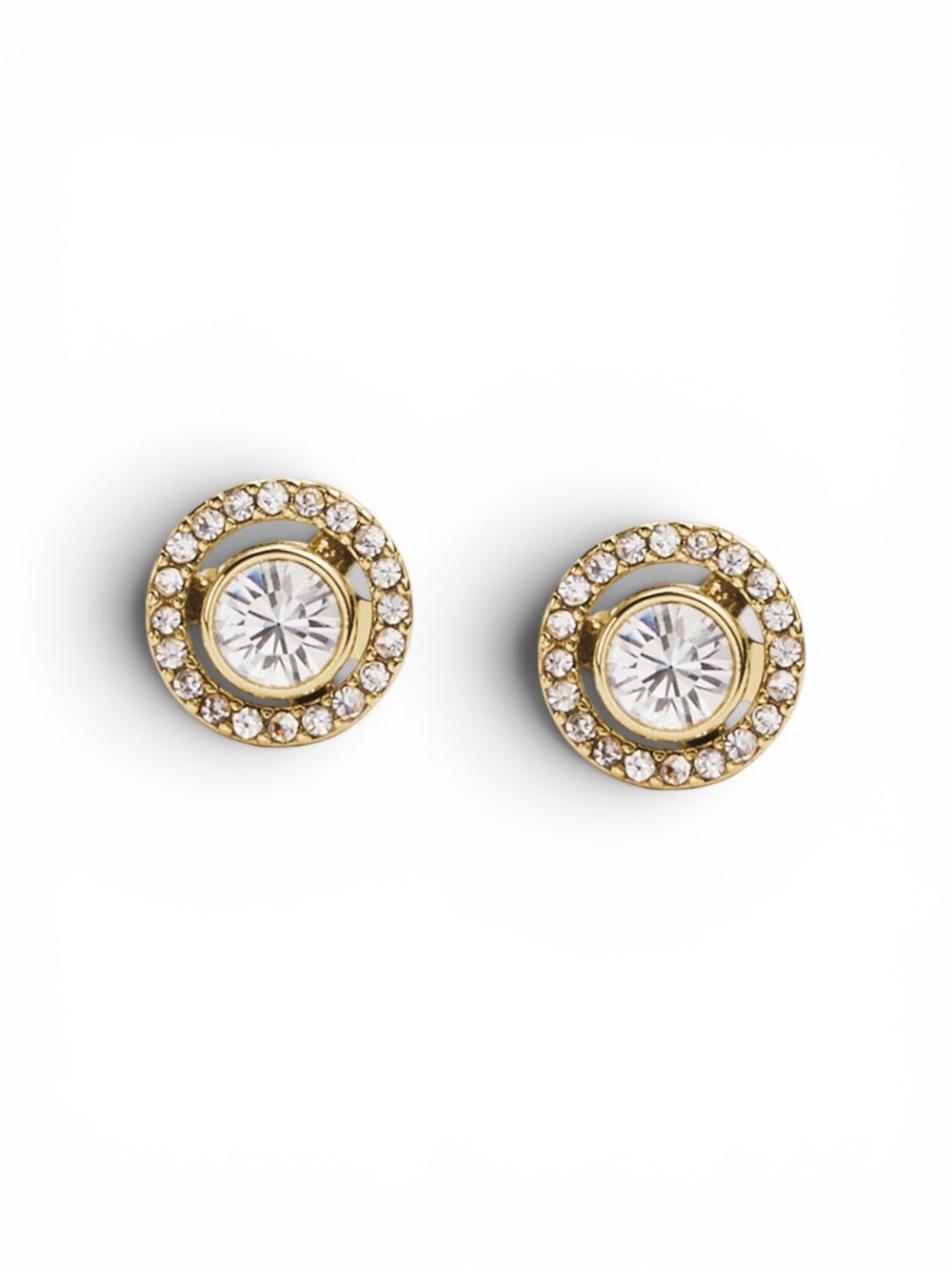 Coach Pavé Halo Stud Earrings - Picture 2 of 5